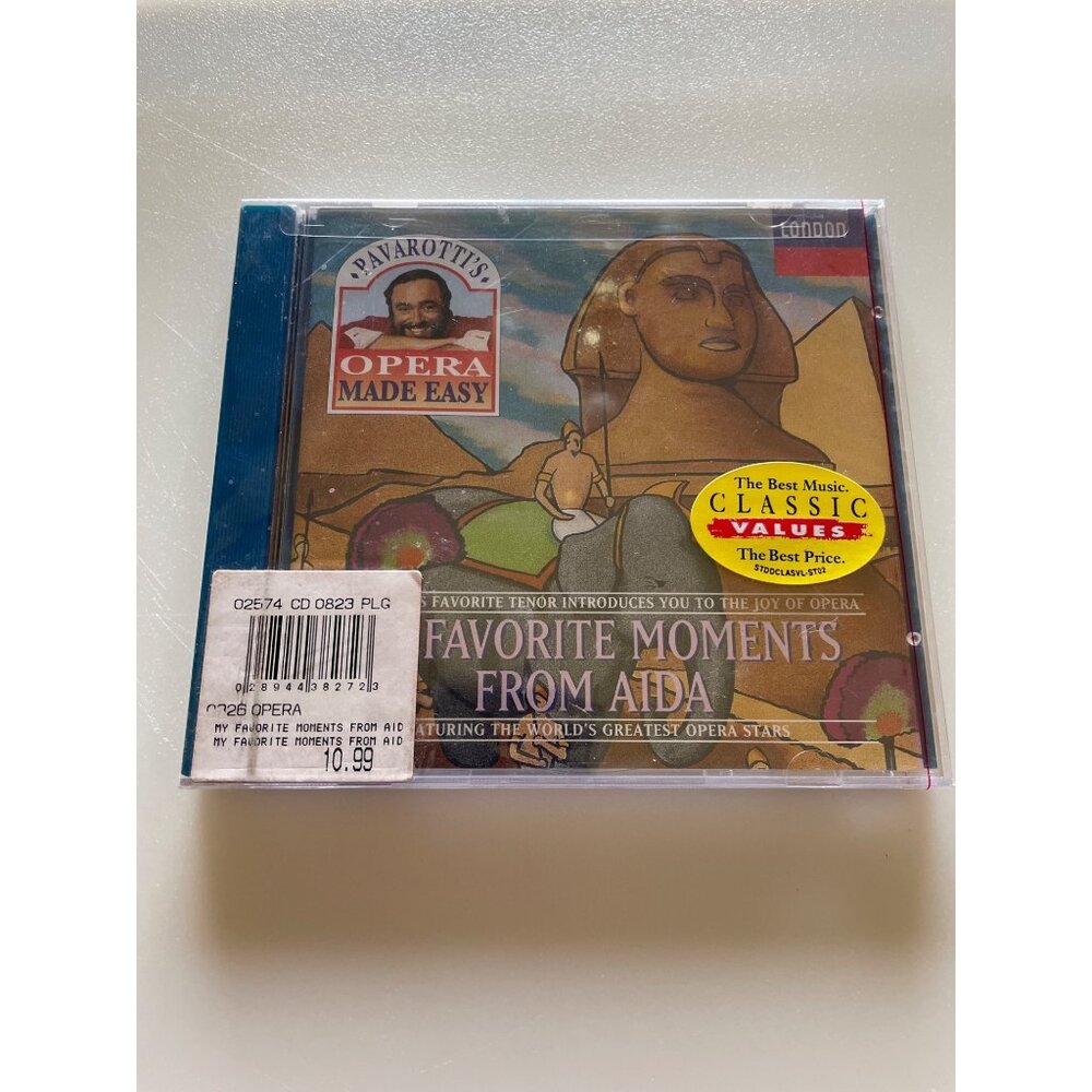Pavarottis Opera Made Easy CD My Favorite Moments From Aida London Label Classic